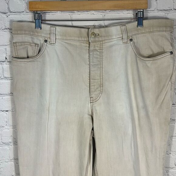 Hiltl The Ultimate Trouser ZE500 Mens Tan Khaki Pants Germany size 38 - Picture 2 of 11